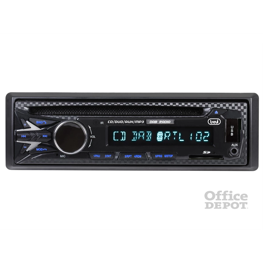 Trevi XCD 5790DAB CD/DVD/DAB+/FM/Bluetooth/SD autóhifi fejegység