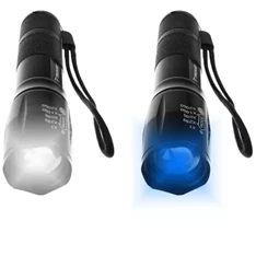 Trizand 2in1 LED/UV zseblámpa, töltővel, akkuval táskában Trizand 2in1 LED/UV zseblámpa, töltővel, akkuval táskában