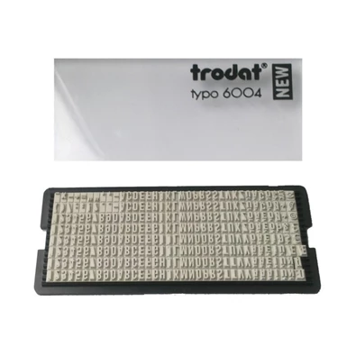 Trodat typo 6004 betűkészlet Trodat typo 6004 betűkészlet