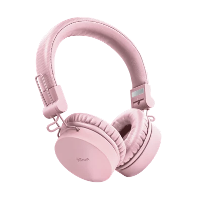 Trust Tones vezeték nélküli rózsaszín Bluetooth fejhallgató