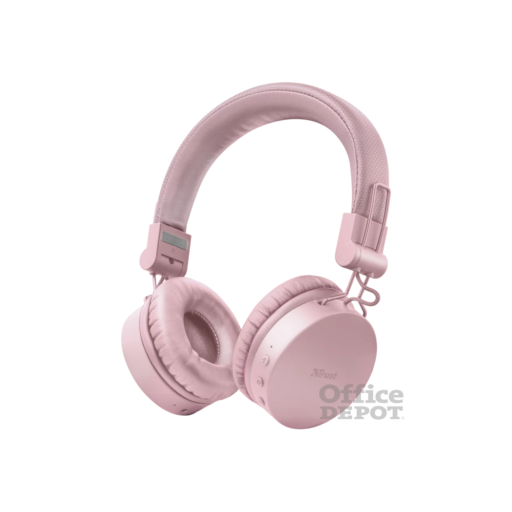 Trust Tones vezeték nélküli rózsaszín Bluetooth fejhallgató