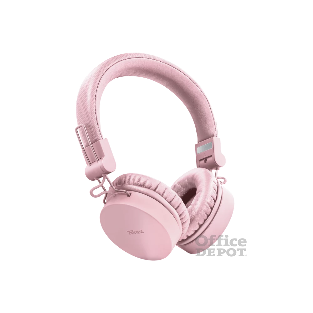 Trust Tones vezeték nélküli rózsaszín Bluetooth fejhallgató