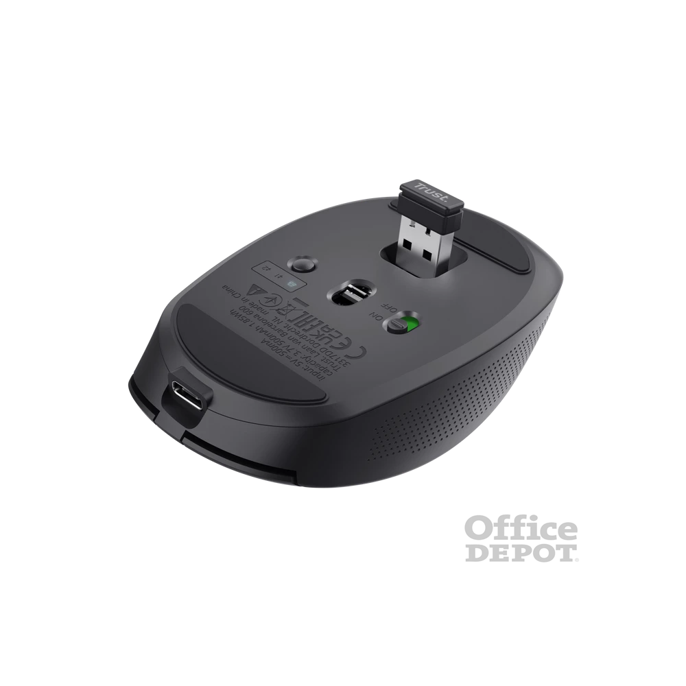 Trust Ozaa Compact vezeték nélküli fekete egér