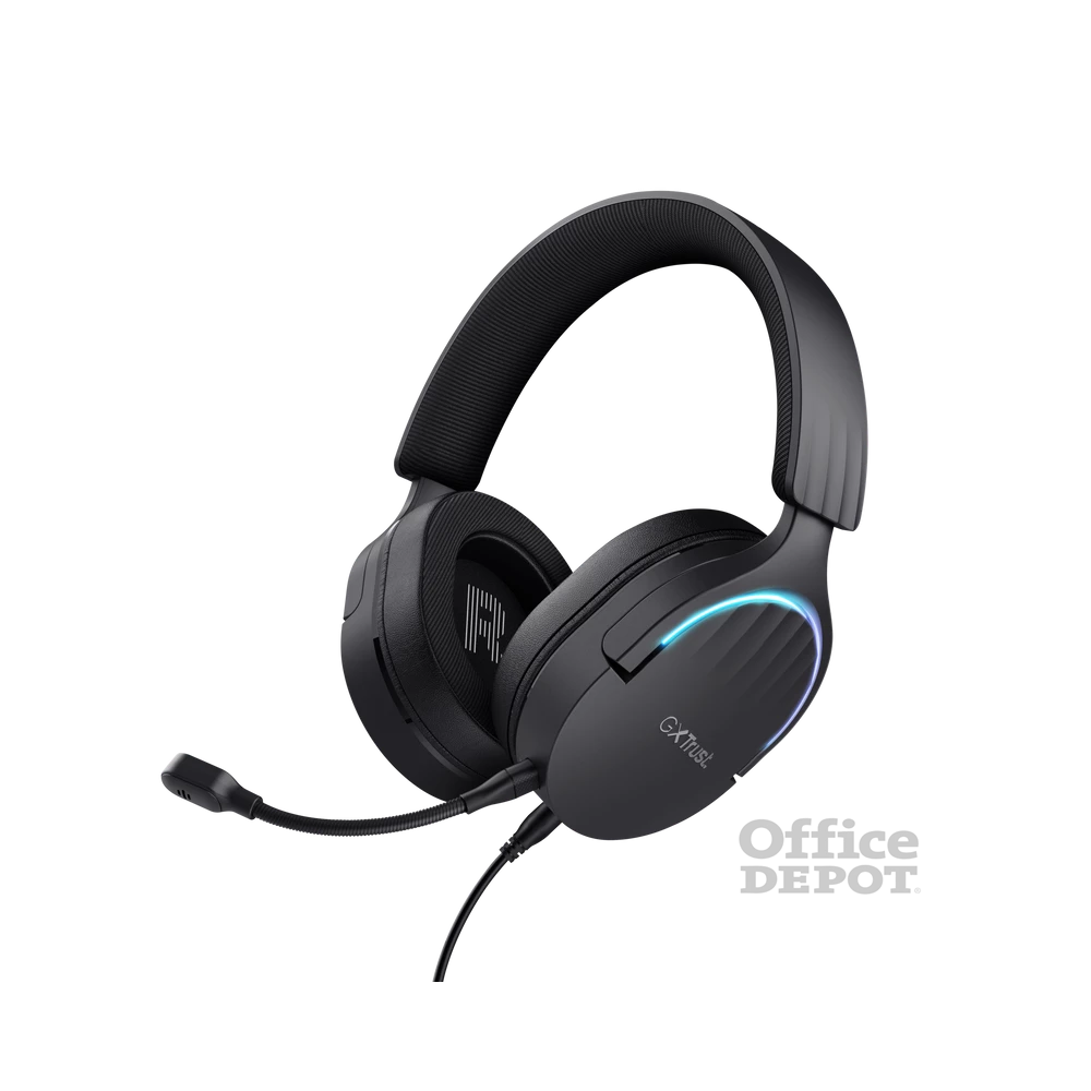 Trust GXT490 Fayzo 7.1 USB vezetékes fekete gamer headset