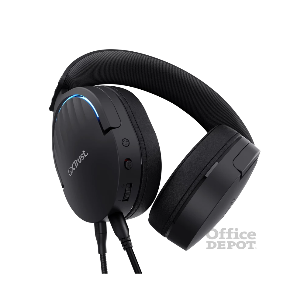 Trust GXT490 Fayzo 7.1 USB vezetékes fekete gamer headset