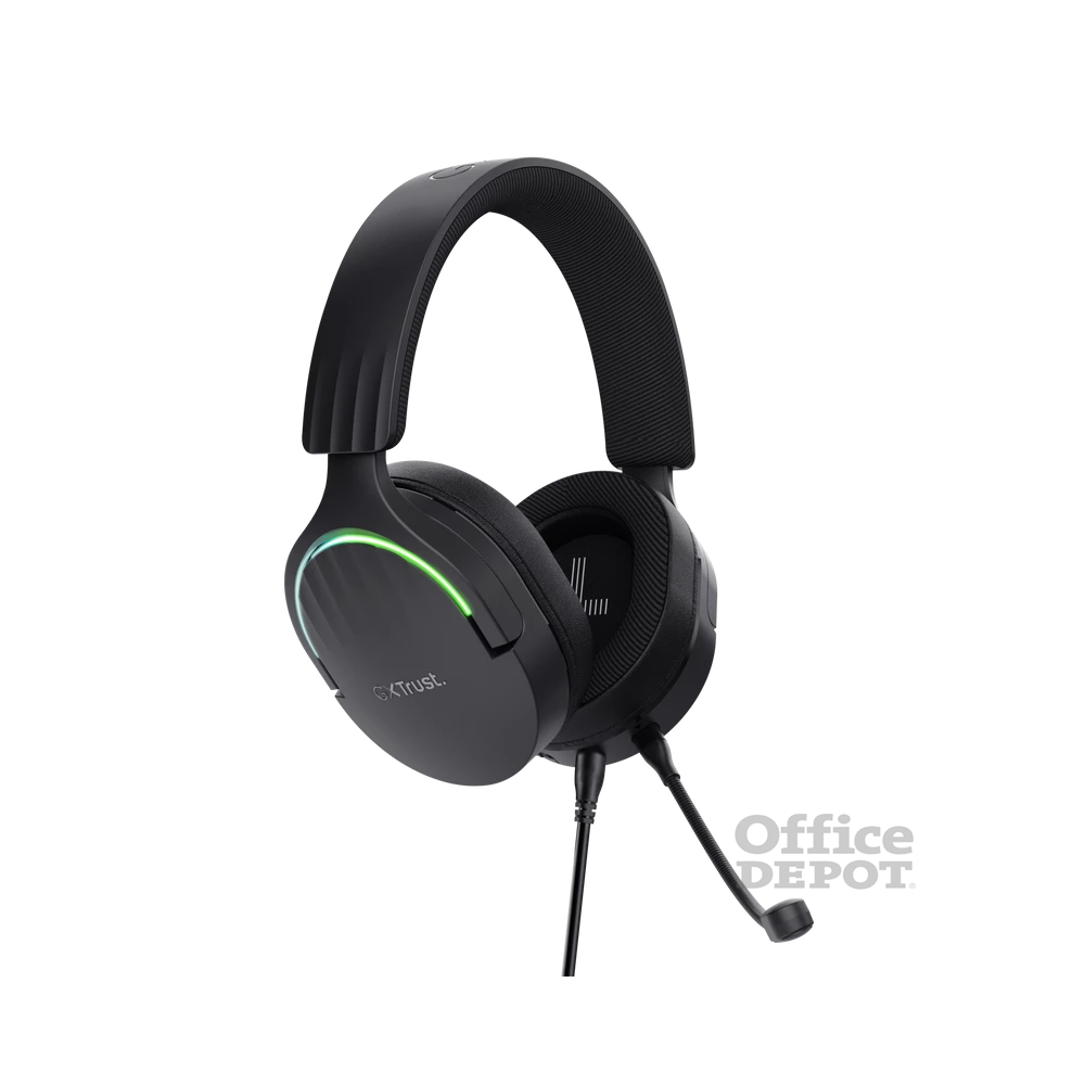 Trust GXT490 Fayzo 7.1 USB vezetékes fekete gamer headset
