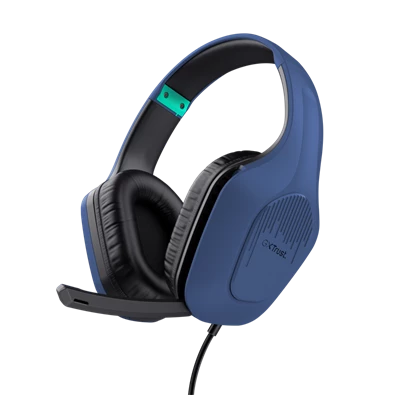 Trust GXT415B Zirox vezetékes kék gamer headset Trust GXT415B Zirox vezetékes kék gamer headset