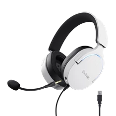 TRUST 25302 GXT 490W Fayzo 7.1 USB vezetékes fehér gamer headset