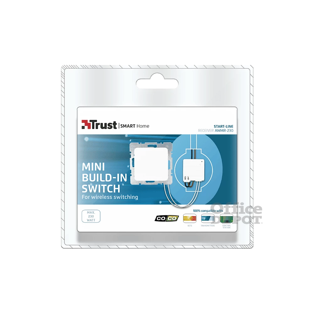 Trust 71035 AWMR-230 mini beépített kapcsoló fények vezeték nélküli kapcsolásához