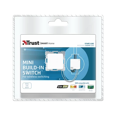 Trust 71035 AWMR-230 mini beépített kapcsoló fények vezeték nélküli kapcsolásához