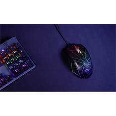 Trust GXT 160X Ture 4500dpi RGB optikai gamer egér