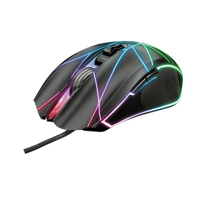 Trust GXT 160X Ture 4500dpi RGB optikai gamer egér