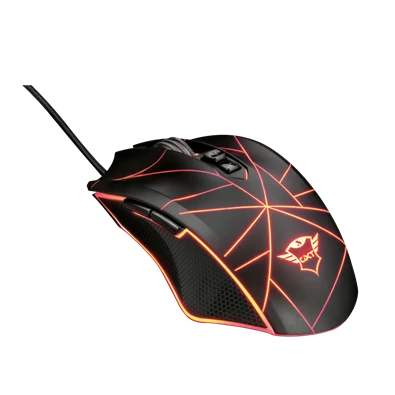 Trust GXT 160X Ture 4500dpi RGB optikai gamer egér