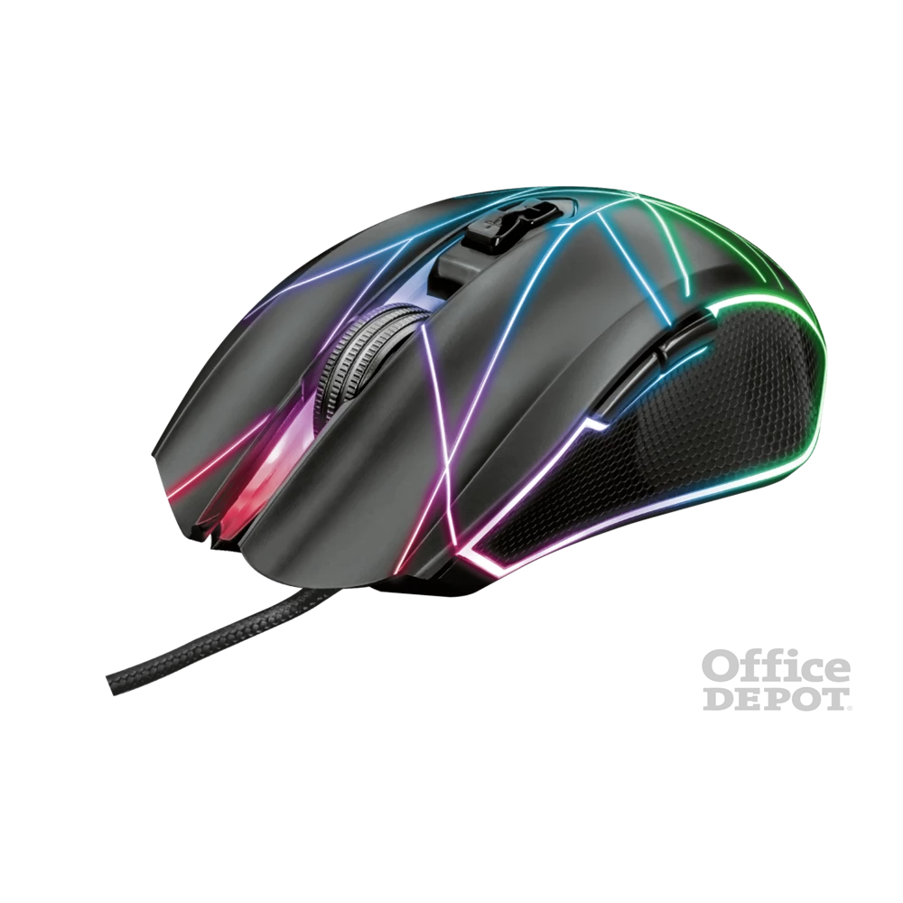 Trust GXT 160X Ture 4500dpi RGB optikai gamer egér