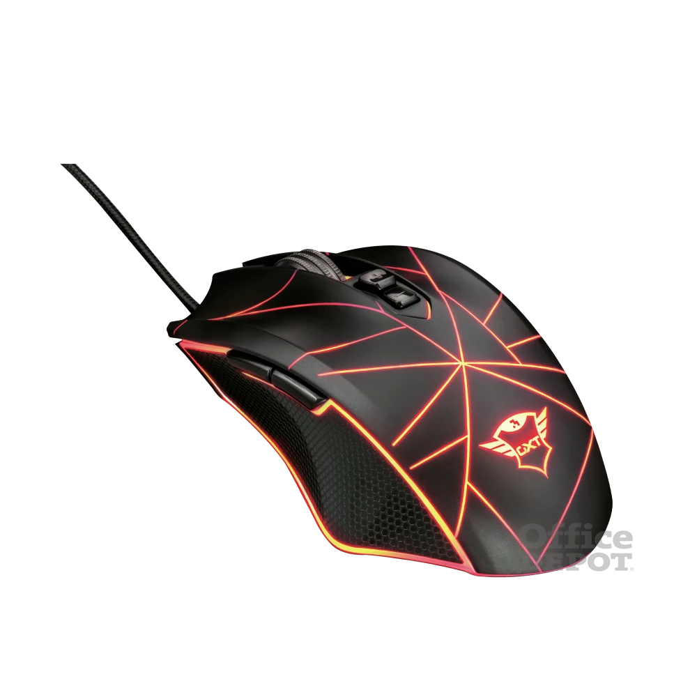 Trust GXT 160X Ture 4500dpi RGB optikai gamer egér