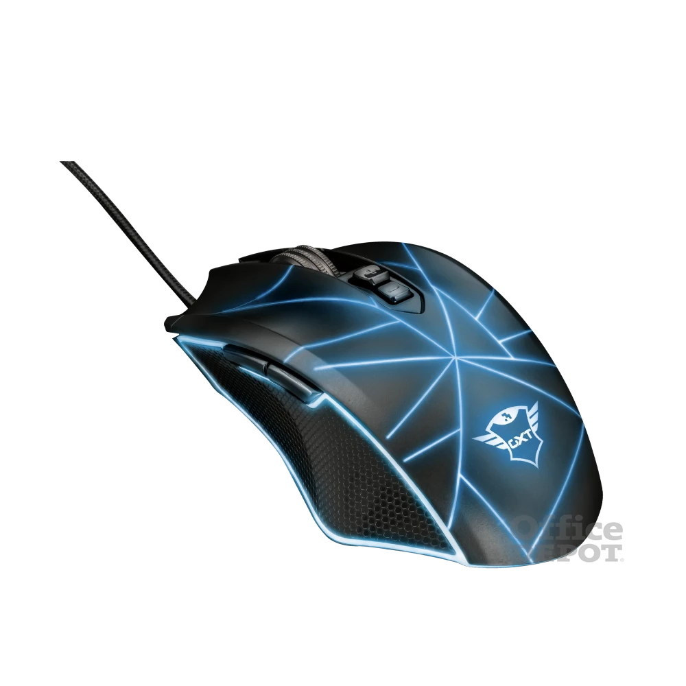 Trust GXT 160X Ture 4500dpi RGB optikai gamer egér