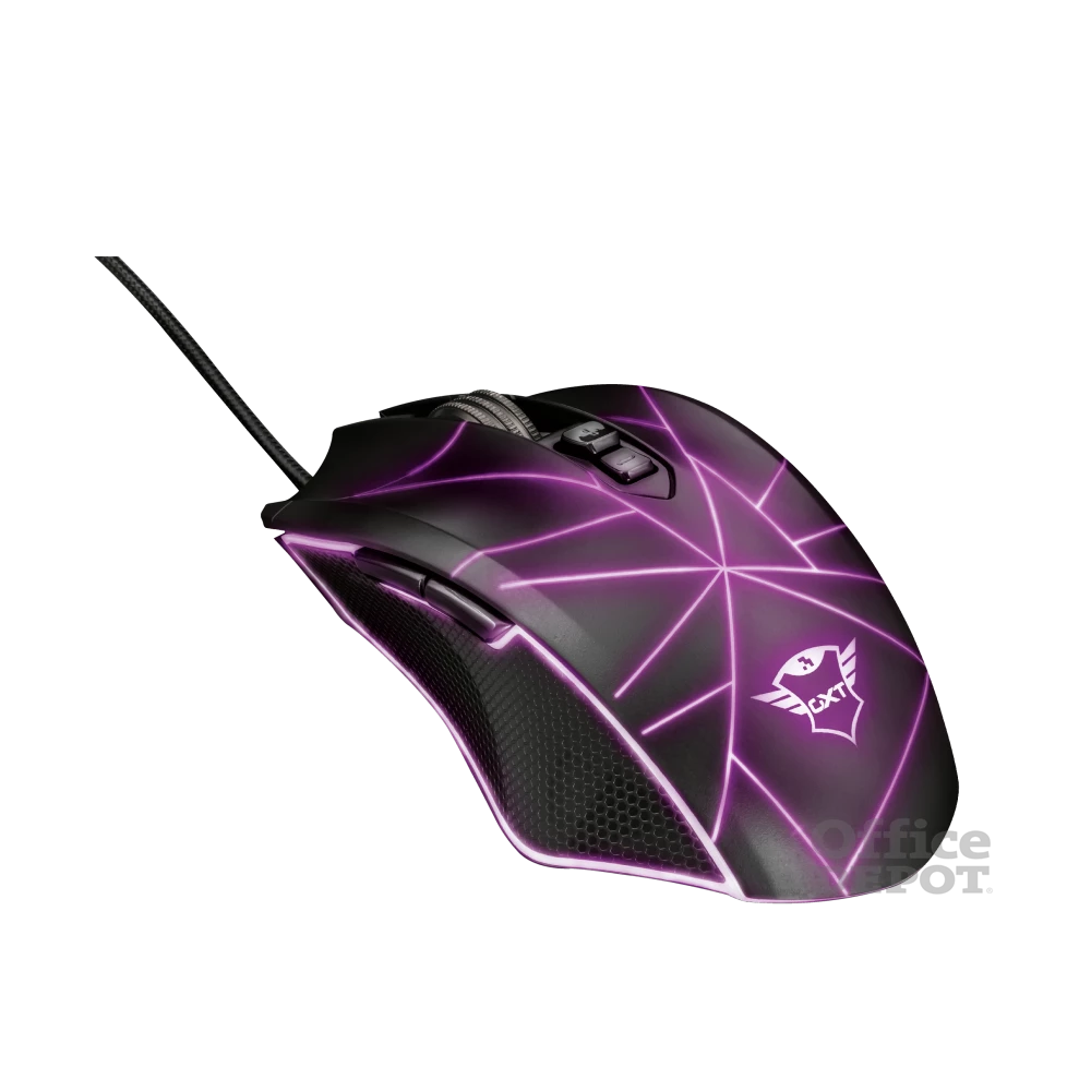 Trust GXT 160X Ture 4500dpi RGB optikai gamer egér