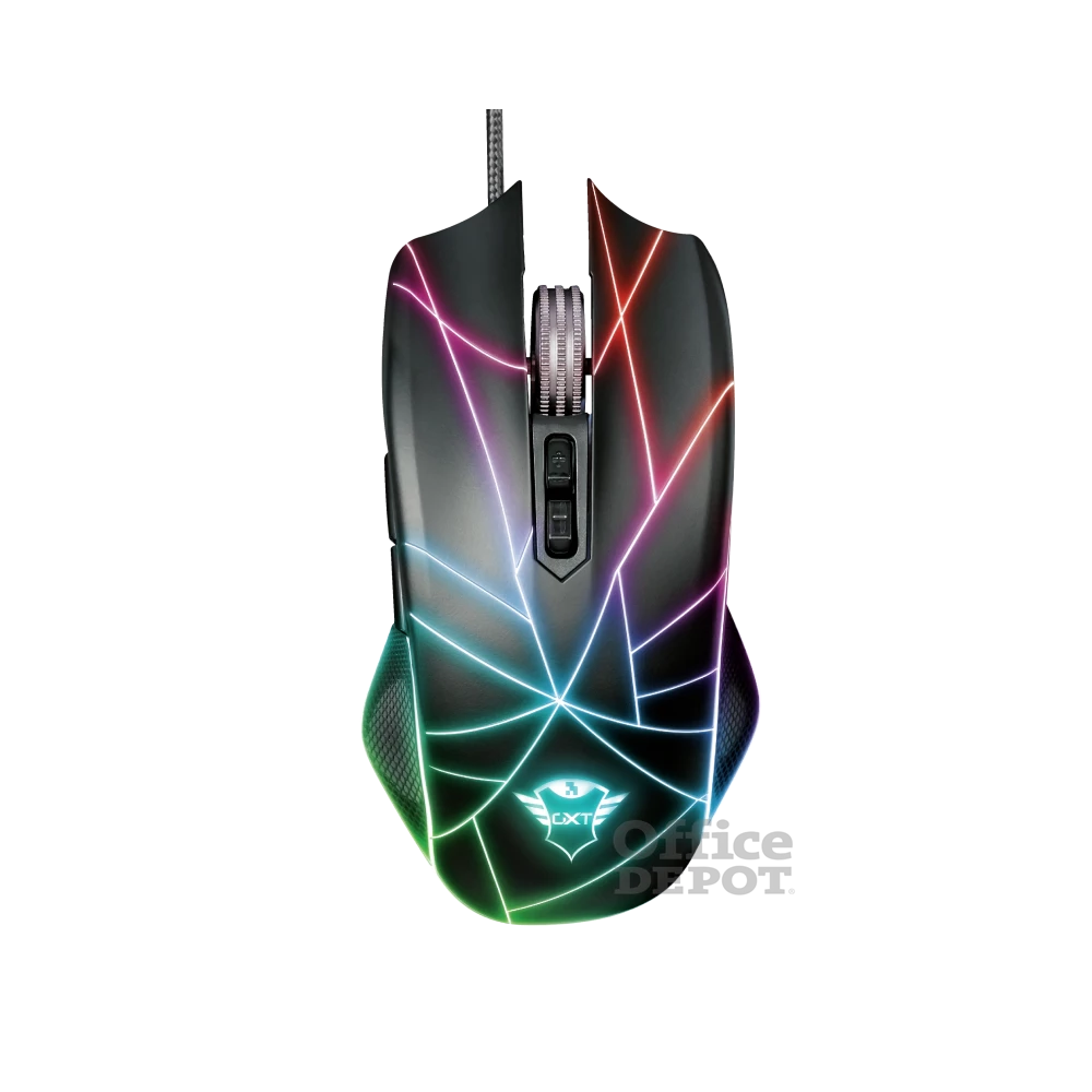 Trust GXT 160X Ture 4500dpi RGB optikai gamer egér