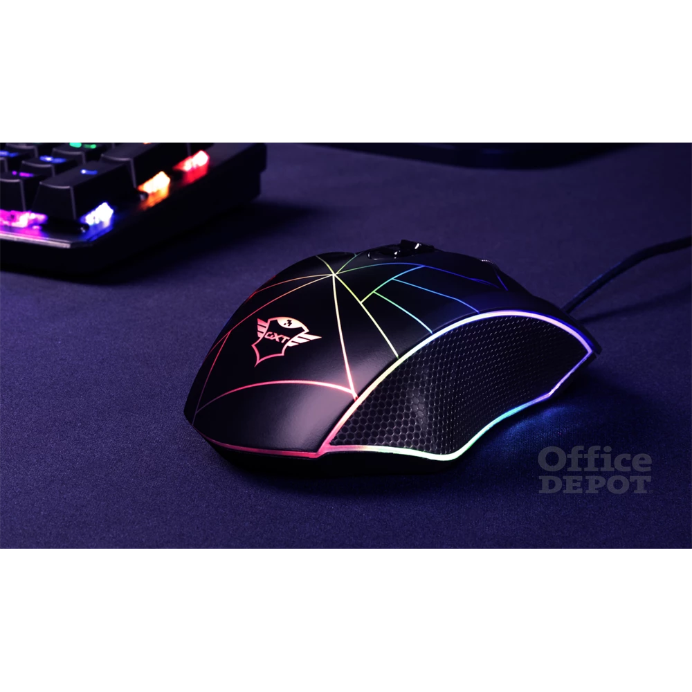 Trust GXT 160X Ture 4500dpi RGB optikai gamer egér