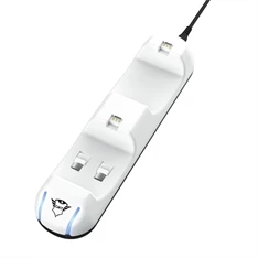 Trust 24173 GXT 251 Duo PS5 fehér kontroller töltőállomás