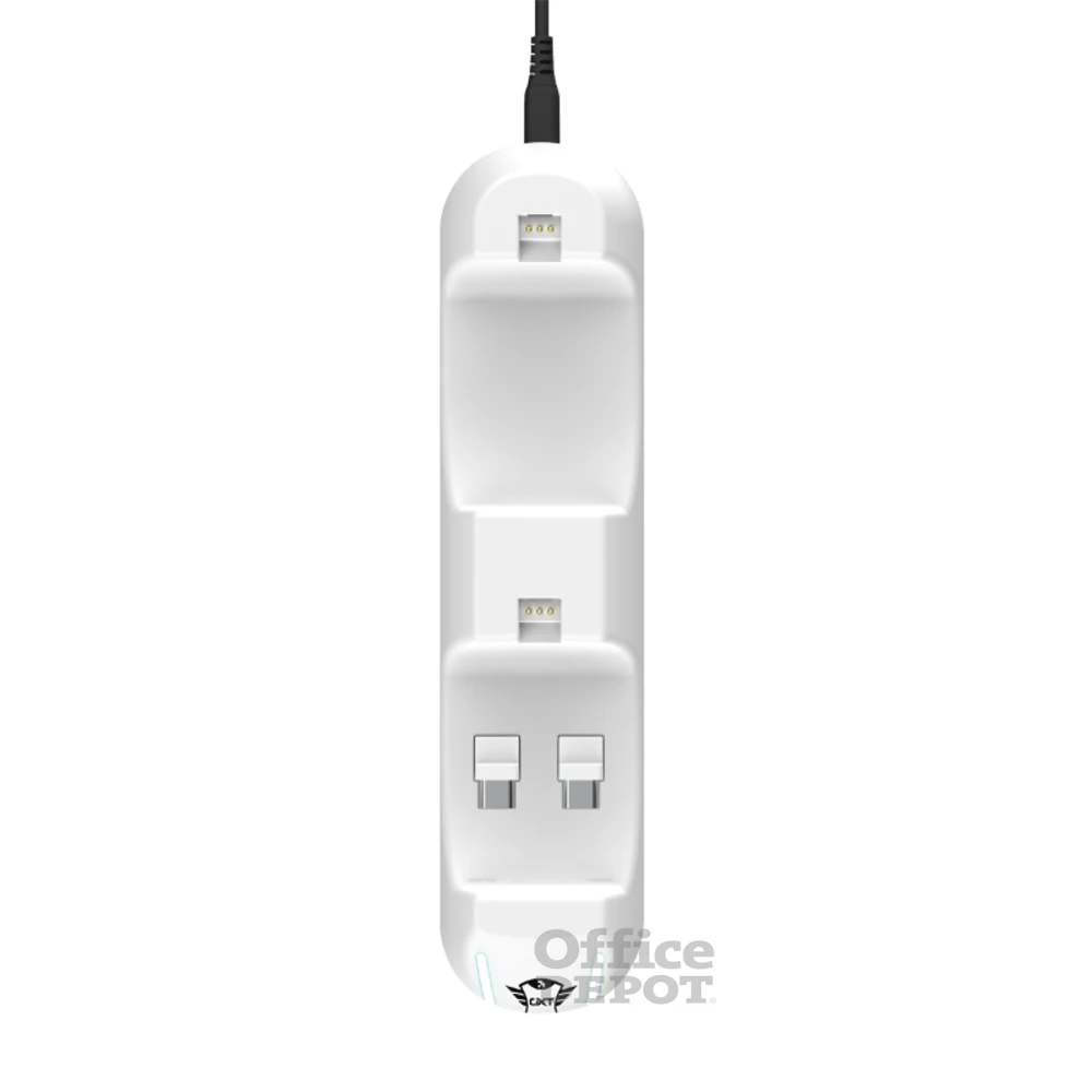 Trust 24173 GXT 251 Duo PS5 fehér kontroller töltőállomás