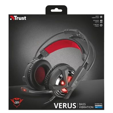 Trust GXT 353 Verus Bass Vibration gamer USB headset