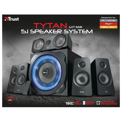 Trust GXT 658 Tytan 5.1 Surround gaming jack 180W fa gamer hangszóró