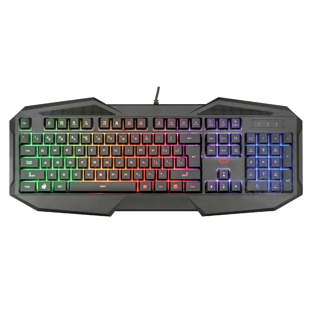Trust GXT 830-RW Avonn HUN USB fekete gamer billentyűzet