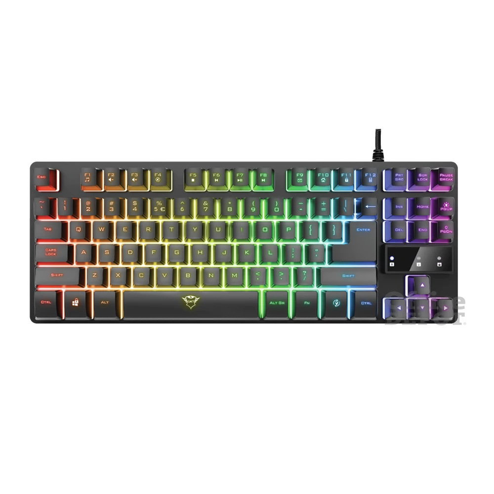 Trust GXT 833 Thado TKL HU világító gamer billentyűzet