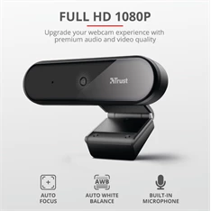 Trust Tyro FullHD mikrofonos fekete webkamera Trust Tyro FullHD mikrofonos fekete webkamera