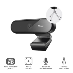 Trust Tyro FullHD mikrofonos fekete webkamera Trust Tyro FullHD mikrofonos fekete webkamera