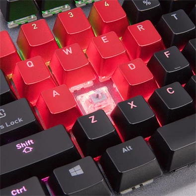 Ttesports Level 20 RGB Titanium (Cherry MX speed silver) US USB mechanikus gamer billentyűzet Ttesports Level 20 RGB Titanium (Cherry MX speed silver) US USB mechanikus gamer billentyűzet