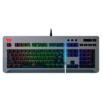 Ttesports Level 20 RGB Titanium (Cherry MX speed silver) US USB mechanikus gamer billentyűzet Ttesports Level 20 RGB Titanium (Cherry MX speed silver) US USB mechanikus gamer billentyűzet