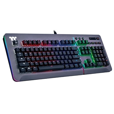 Ttesports Level 20 RGB Titanium (Cherry MX speed silver) US USB mechanikus gamer billentyűzet Ttesports Level 20 RGB Titanium (Cherry MX speed silver) US USB mechanikus gamer billentyűzet