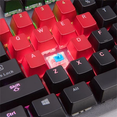 Ttesports Level 20 RGB Titanium (blue switch) US USB gamer billentyűzet Ttesports Level 20 RGB Titanium (blue switch) US USB gamer billentyűzet