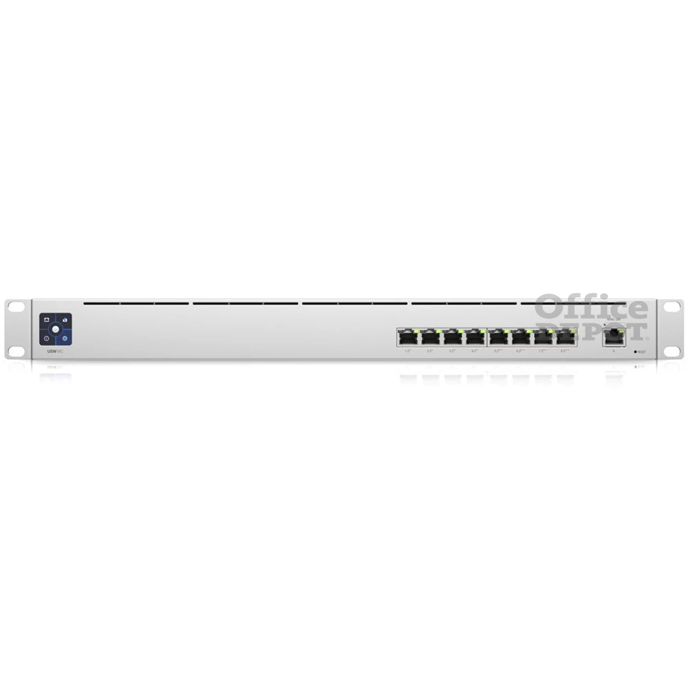 Ubiquiti USW-Mission-Critical 9xGbE LAN 4xPoE+ 4xPoE++ port switch beépített akkumulátorral