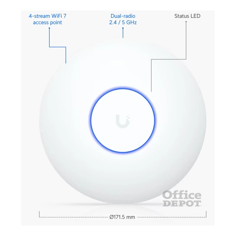 Ubiquiti UniFi U7-Lite 802.11be Wi-Fi 7 Dual-band beltéri Access Point