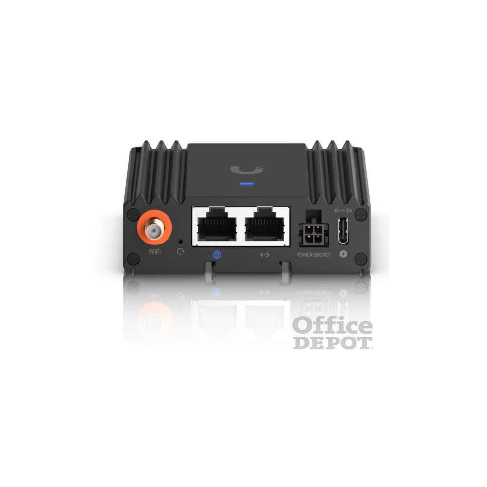 Ubiquiti UniFi UMR-Ultra 2x10/100 FE LAN 1xnanoSIM IoT 4G/LTE CAT4 beltéri Vezeték nélküli ipari router