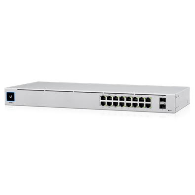Ubiquiti UniFi USW-16-POE Gen2 16port GbE LAN 8x PoE+ 2xGbE SFP port L2 menedzselhető switch