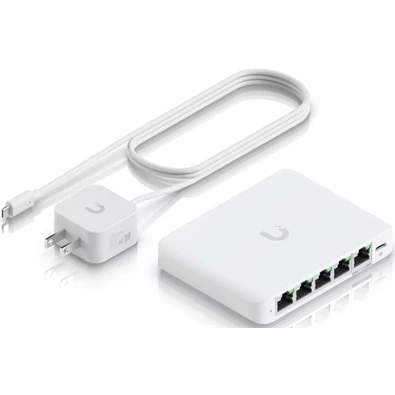 Ubiquiti UniFi USW-Flex-2.5G-5 Flex Mini 2.5G 5x2.5GbE Multi-Giga LAN port Switch Ubiquiti UniFi USW-Flex-2.5G-5 Flex Mini 2.5G 5x2.5GbE Multi-Giga LAN port Switch