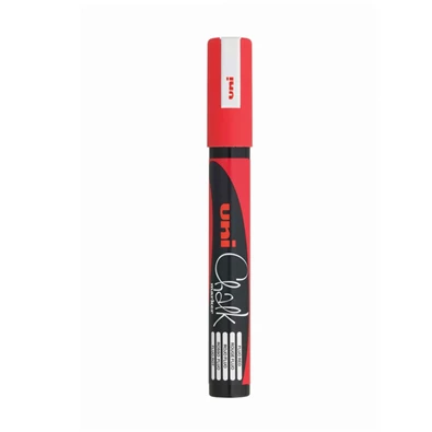 Uni Chalk PWE-5M piros folyékony krétafilc Uni Chalk PWE-5M piros folyékony krétafilc