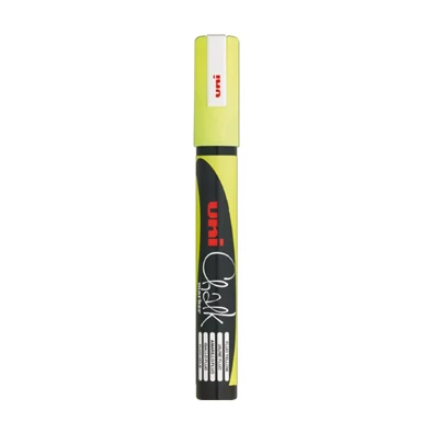 Uni Chalk PWE-5M fluor sárga folyékony krétafilc Uni Chalk PWE-5M fluor sárga folyékony krétafilc