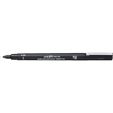 Uni PIN 0,03 mm fekete rajzmarker Uni PIN 0,03 mm fekete rajzmarker