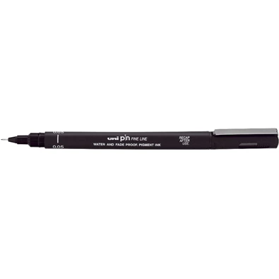 Uni PIN 0,05 mm fekete rajzmarker Uni PIN 0,05 mm fekete rajzmarker