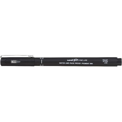 Uni PIN 0,2 mm fekete rajzmarker Uni PIN 0,2 mm fekete rajzmarker