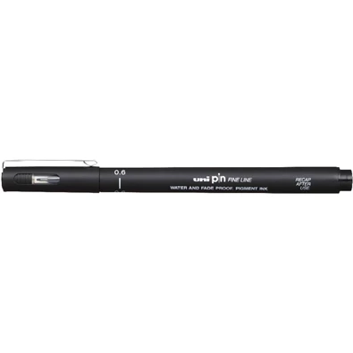 Uni PIN 0,6 mm fekete rajzmarker Uni PIN 0,6 mm fekete rajzmarker