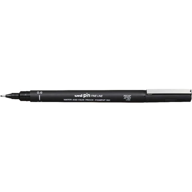 Uni PIN 0,6 mm fekete rajzmarker Uni PIN 0,6 mm fekete rajzmarker