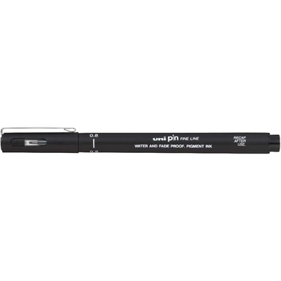 Uni PIN 0,8 mm fekete rajzmarker Uni PIN 0,8 mm fekete rajzmarker