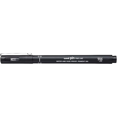 Uni PIN 0,9 mm fekete rajzmarker Uni PIN 0,9 mm fekete rajzmarker