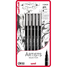 Uni PIN Artist Selection 5 darabos rajzmarker készlet Uni PIN Artist Selection 5 darabos rajzmarker készlet